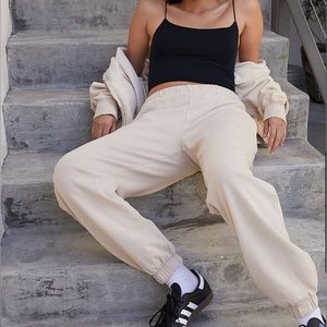 John Galt Beige Rosa Sweatpants- one size- perfect condition